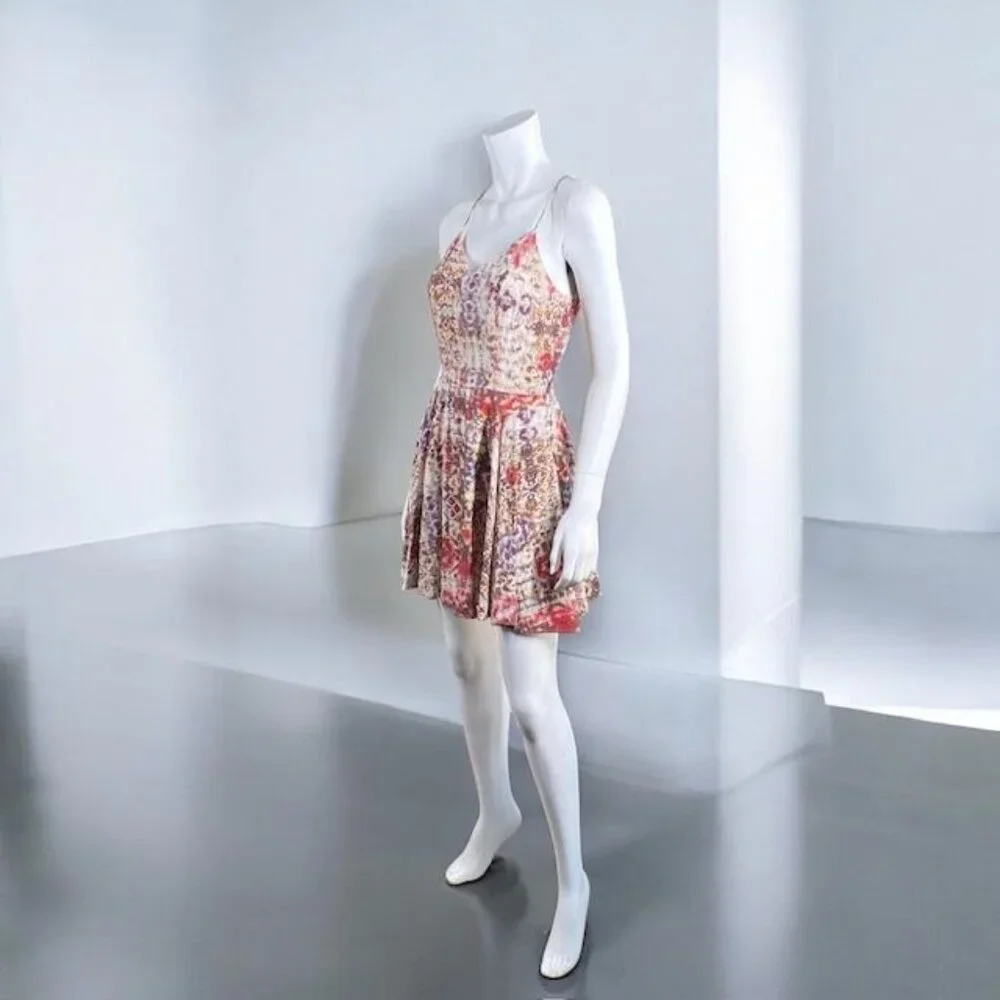 Lavender Brown Mini Fit and Flare Dress Multicolor, Size X-Small - Picture 6 of 16